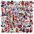 100Pcs Anime Helluva Boss Cartoon Graffiti Stickers for Skateboard Laptop Luggage DIY Custom Label