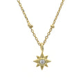 Laodun Fashion Trendy Design S925 Pendant Necklace Classic Geometric Star Simple Sterling Silver Zircon Necklace Vermeil