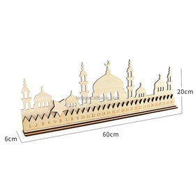 Factory Directly Sale Ramadan Wooden Countdown Calendar Advent Calendar Ramadan Decor Gifts