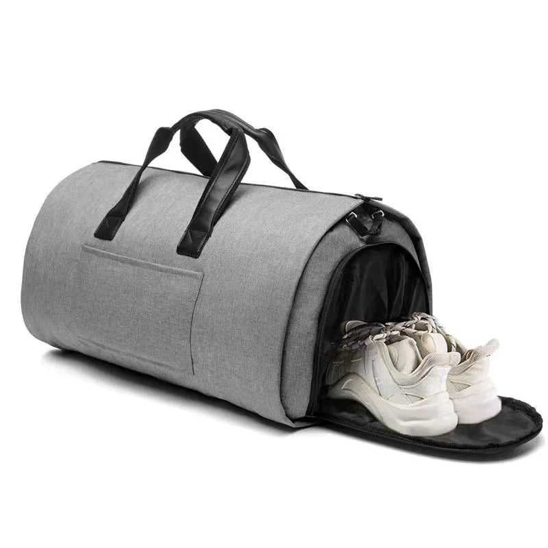 Custom Men's Business Travel Bag Waterproof Folding Suit Garment  Bag Large Capacity Travel Duffel Bag