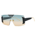 KD2226  Oversized One Piece Lens Sunglasses Women Gradient Rimless Eyewear Rectangle Sun Glasses