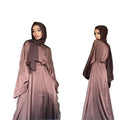 Dubai Turkey Ramadan Abaya for Women Casual Style Eid Mubarak Clothing Polyester Hijab Dress Plain Islam Style Kaftan