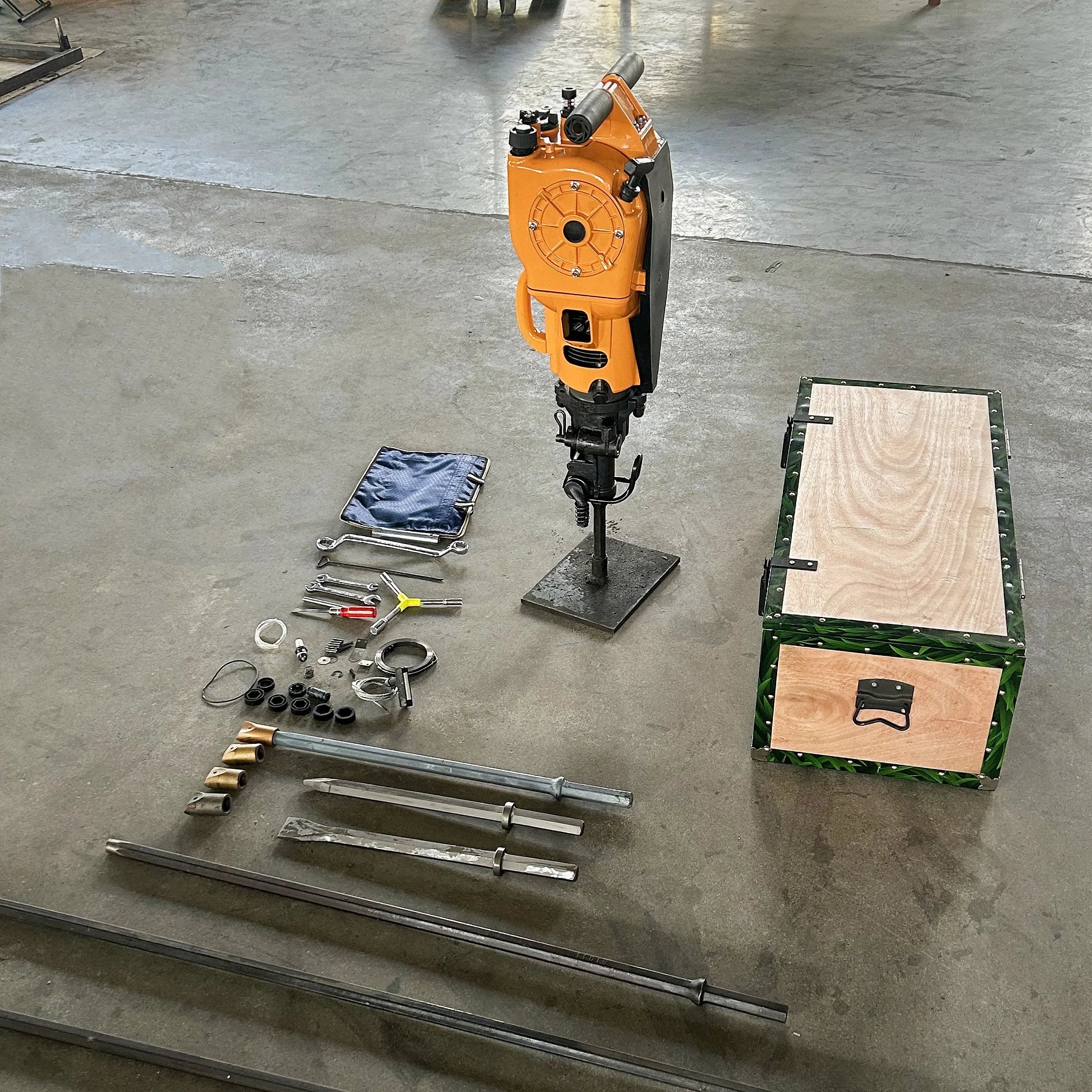 YN27C Combustion Rock Drill Pionjar 120 Rotary Drilling Rig with Essential Components Gear Gearbox Pump Motor Bearing