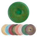 Western Style Wedding Charger Plates Eco-Friendly Gold Silver Color Pineapple Decorative Glass Underplate Table Decor