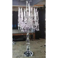 Candle Holder Factory Price ZT240059  Wholesale Wedding Centerpiece Crystal Stand Transparent Tube Candle Holder Candelabra