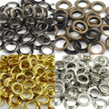 Cloxy Brass Garment Bag Accessory 10mm Round Eyelet with Washer Metal Grommet Round Eye Rings for Shoes Bag Leather Belt Hat