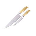 Wholesale 2021 Unique Design 2 Piece Stainless Steel Hollow Handle Ambidextrous Straight Edge 8-9.9in Kitchen Knife Set