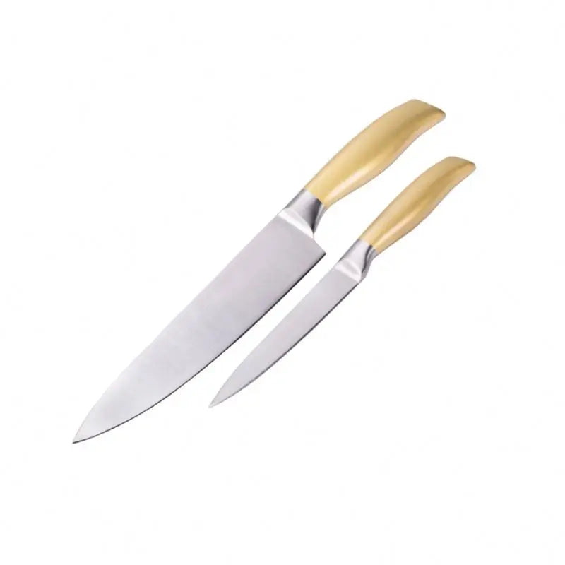 Wholesale 2021 Unique Design 2 Piece Stainless Steel Hollow Handle Ambidextrous Straight Edge 8-9.9in Kitchen Knife Set