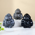 Wholesale New Design Natural Crystal Stone Gorilla Sculpture Carving Craft Animal Theme Crystal Decoration for Gift
