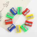 Kids School Stationery Mini Rectangle Plastic Pencil Sharpener
