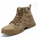 Winter High Top Anti Smash Anti Stab Work Safety Boots for Men Breathable Lightweight Hiking Boots