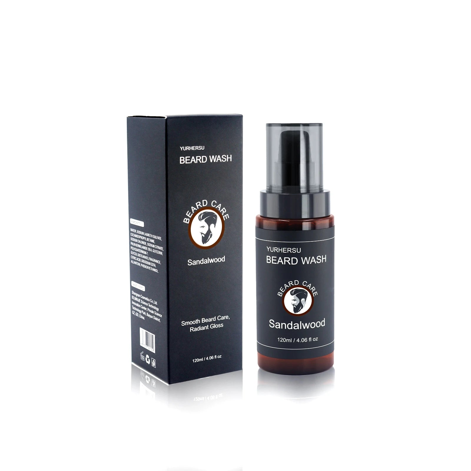 Beard Wash & Shampoo for Men Deep Cleansing Softens Beard  Anti-Itch Beardruff & Tames Frizzy Beard Sandalwood Scented
