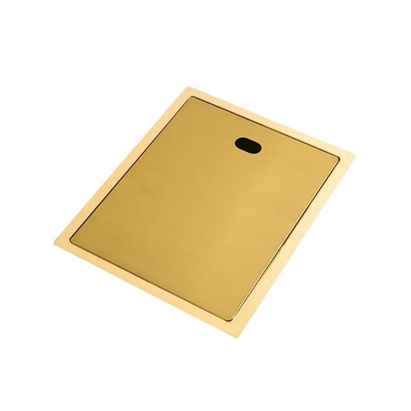 Hidden Brushed Gold Kitchen Sink Single Bowl Bar Small Size Stainless Steel Balcony Sink 35x45 30x45
