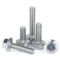 Motorcycle Bolts DIN6921 Gr5 Titanium Head Surface Brush Finish ISO Certified M6 M8 M10 Flange DIN Origin Product Certificate