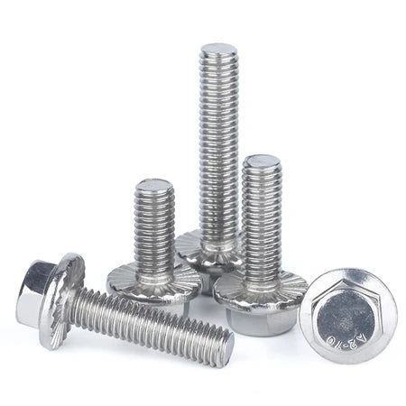 Motorcycle Bolts DIN6921 Gr5 Titanium Head Surface Brush Finish ISO Certified M6 M8 M10 Flange DIN Origin Product Certificate