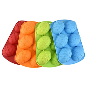 6 Cavity Easter Egg Shape Silicone Chocolate Mold DIY Baking Pastry Cake Decoration Molds