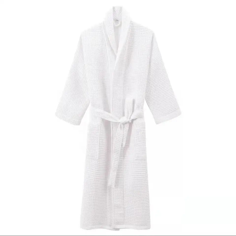 Customization Logo 2023 New Style Hotel Bathrobe and Towel Hotel Robes Kimono Waffle Weave Bath Robe Wholesale