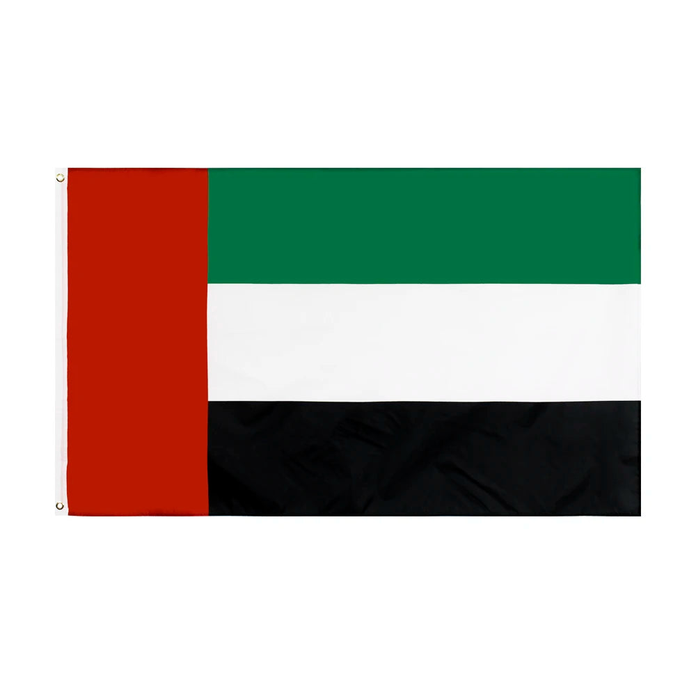 Ready to Ship 100% Polyester 3x5ft Stock Printed the United Arab Emirates UAE Flag