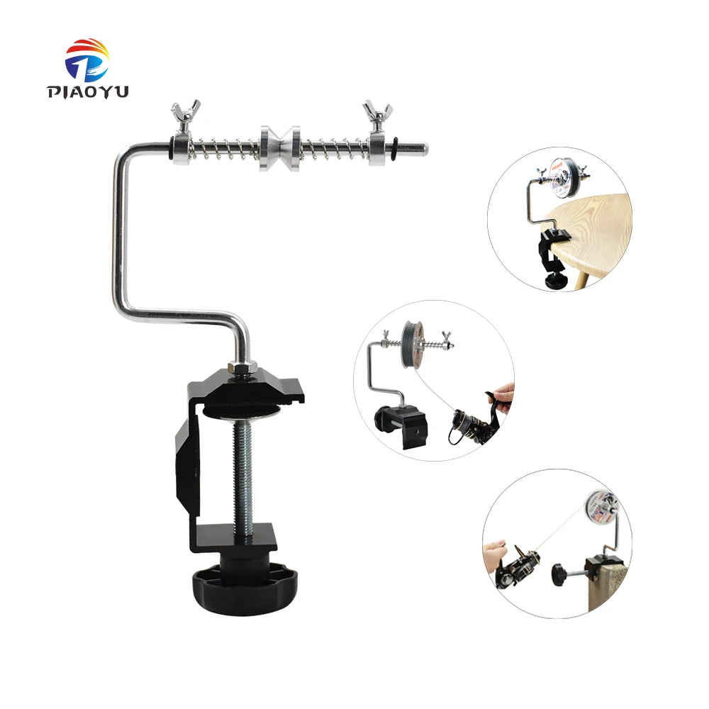 PIAOYU Fixed Upper Line Fishing Line Winding Machine Reel Line Fishing Equipment Winder with Clamp-Adjustable