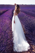 Guangzhou Auyan 2026 Long Sleeve See-through Lace Wedding Bridesmaid Dress Slit Turkey for Women