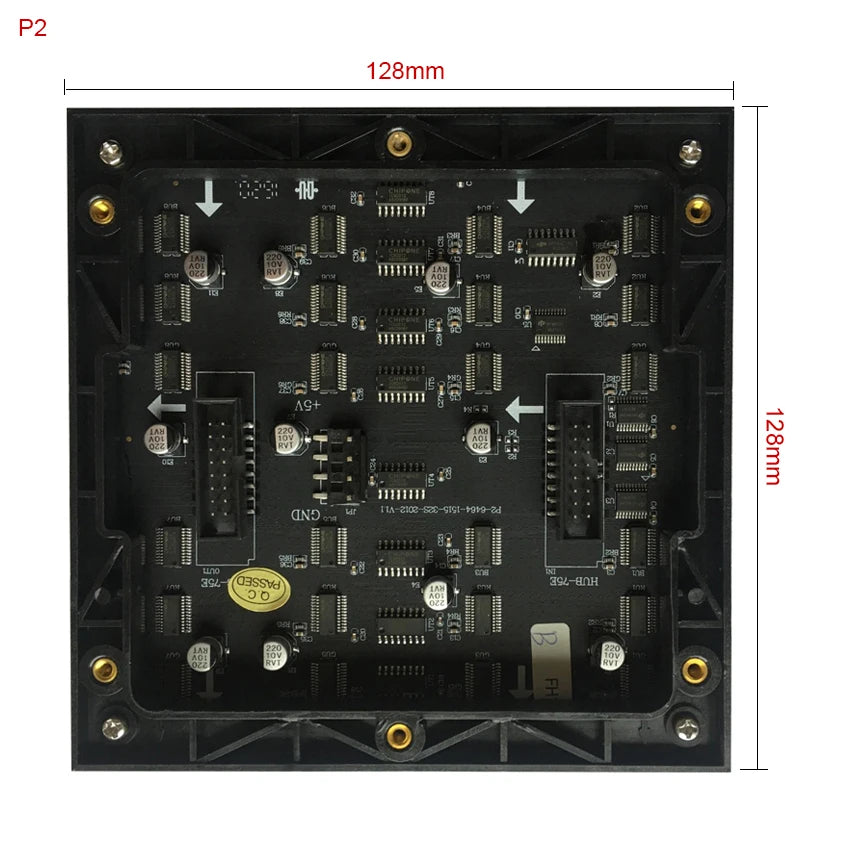 HUB75 Indoor LED Panel Full Color P2mm LED Display Price 64*64 Pixel 128*128mm P2 LED Screen Module
