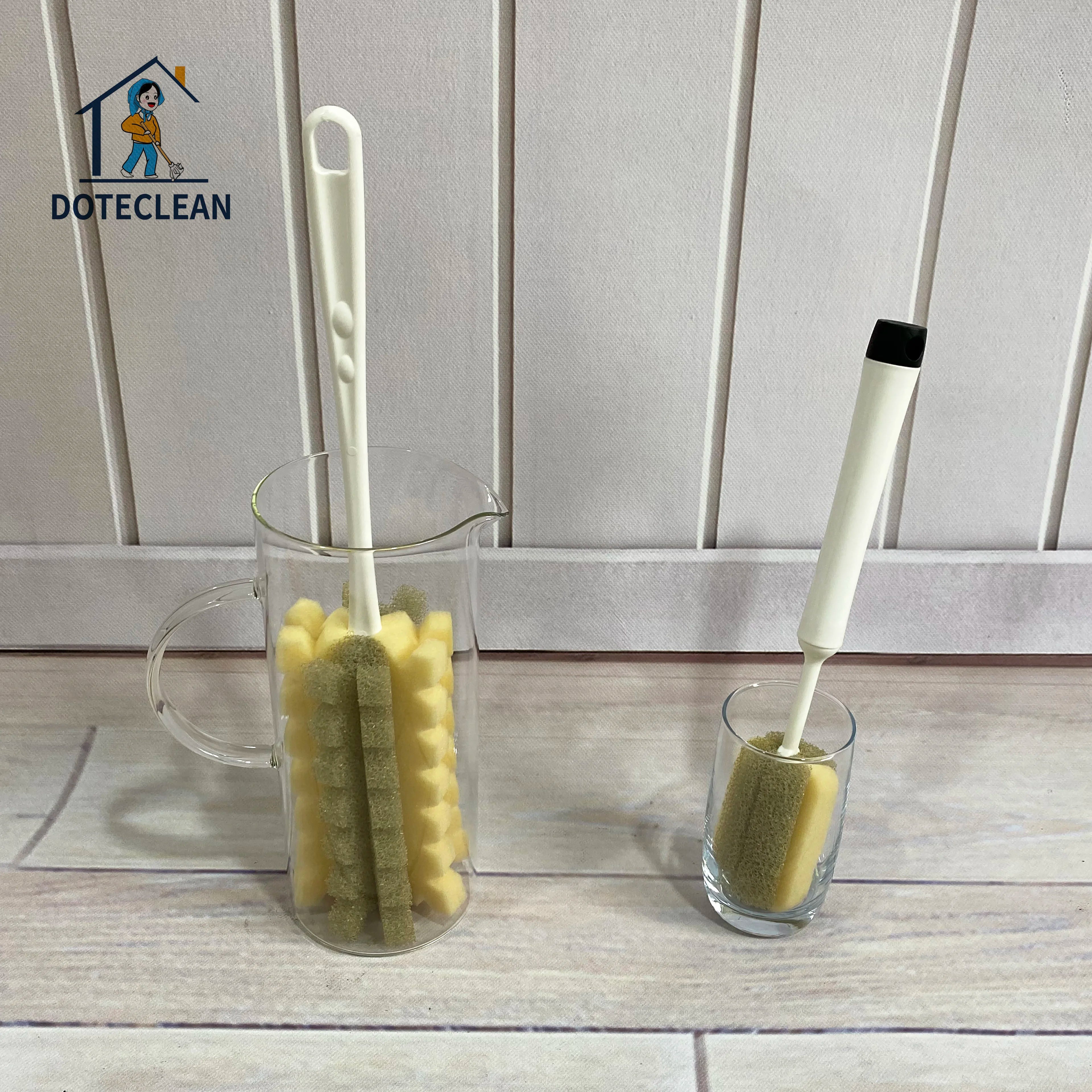 Multifunctional Large Long Handle 360 Degree Rotating Sponge Bottle Brush New New Sponge Brush Long Handle for Cleaning