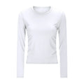 Custom Summer Long Sleeve Eco-Friendly Quick Dry Women's Casual O-Neck 100% Cotton T-Shirt