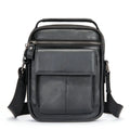 Vintage Oversized Genuine Leather Mobile Phone Side Chest Sling Crossbody Luggage Travel Shoulder Messenger Bag for Men Women's