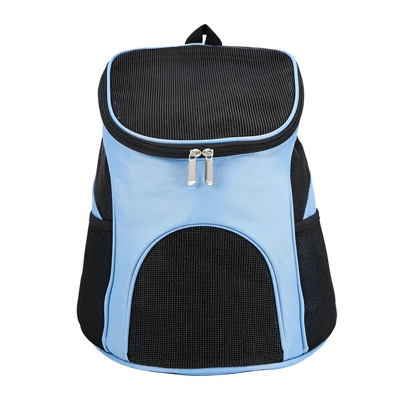 Portable Polyester Pet Carrier Backpack Breathable and Durable with Zipper Closure for Dogs and Cats