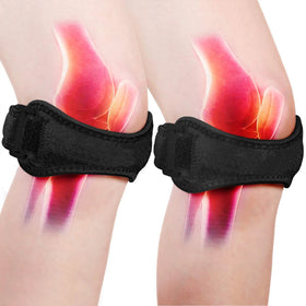 OEM 2 Pack Patella Knee Strap Running Hiking Volleyball Jumpers Knee Adjustable Knee Brace Patellar Tendon Support Band