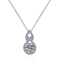 Gourd Necklace Women S925 Sterling Silver Shape Moissanite Pendant New Fashion Cute Party Holiday Jewelry