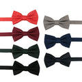 Custom Solid Bow Ties for Men Plain Party Wedding Bowtie Candy Color Bowknot Red Green Black Blue Bow Tie for Accessory