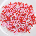 1KG Artistic Long Style 3D Multi-Colors Polymer Soft Clay Figurine Sugar Candy Sprinkles 5-8mm for DIY Slime Cake Kids Craft