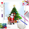 LS 5d Diy Diamond Painting Kit Premium Velvet Poured Glue Square Diamonds Christmas Painting Kits Supplier Custom