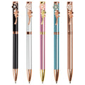 Flower Clip Beautiful Gift Gel Pen With Customized Logo Flower Diamond Metal Ballpoint Pen Personalized Luxury Ball Point