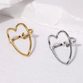 Beimai OEM Women Fashion Stainless Steel Adjustable love Rings