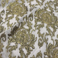 Lion Floral Design Graceful Beautiful Flower Hot Selling Pure Silk Jacquard Metallic Lurex Fabric for Lady Charming Party Dress