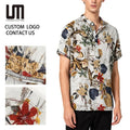 OEM Service Custom Wholesale Summer Men Clothing Short Sleeve Hawaiian Printed Fashion Shirt