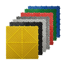 18mm Best Quality Garage Floor Tiles PP PVC Interlocking for Car Detailing Shop Flooring Tiles Plastic