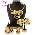 MEIZI JEWELRY Latest Fashion Dubai Gold Plated Cute Fashion Jewelry Jewelry Sets for Women Wedding Banquet Party Adorn Gifts