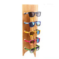 Wooden Sunglasses Display Custom Logo Wooden Display for Sunglasses 5 Pcs Glasses Sunglasses Display Stand 2022
