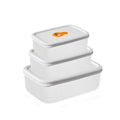 BPA-Free 3-Piece Plastic Kitchen Storage Set Microwavable and Airtight Picnic Containers for Fridge Organizer Meal Prep