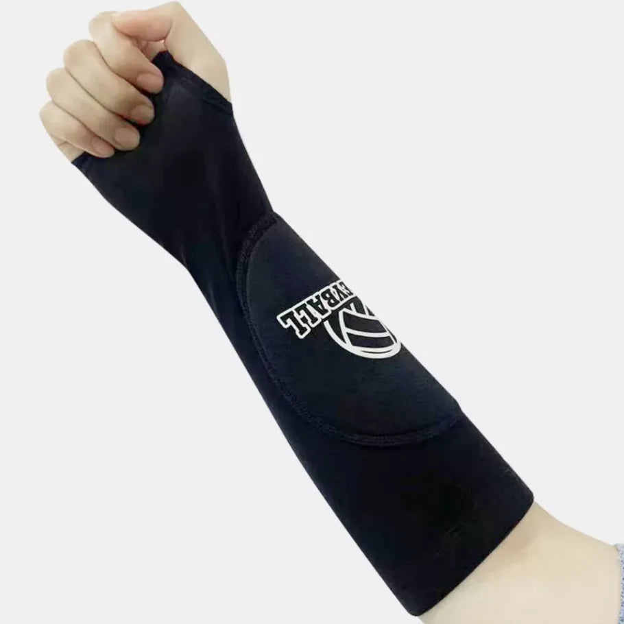 High Elastic Padded Volleyball Arm Sleeves Passing Forearm with Protection Pad Sleeve Arm Guards for Men Women Teens Training
