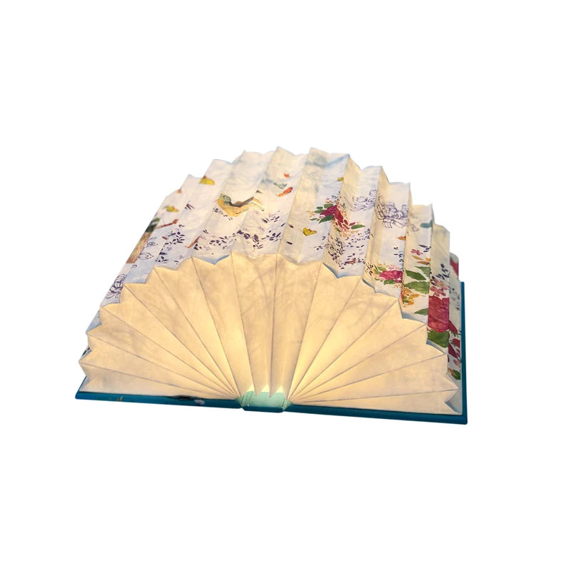 Wholesale Table Lamps Producto Innovador 2025 Handmade Screen Folding Paper Book Lamp Printed Pattern logo Gift