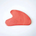 2026 Wholesale Natural Stone Heart Shape Guasha Facial Tool red jasper Gua Sha Body For Scrapers Face Massage leg massager