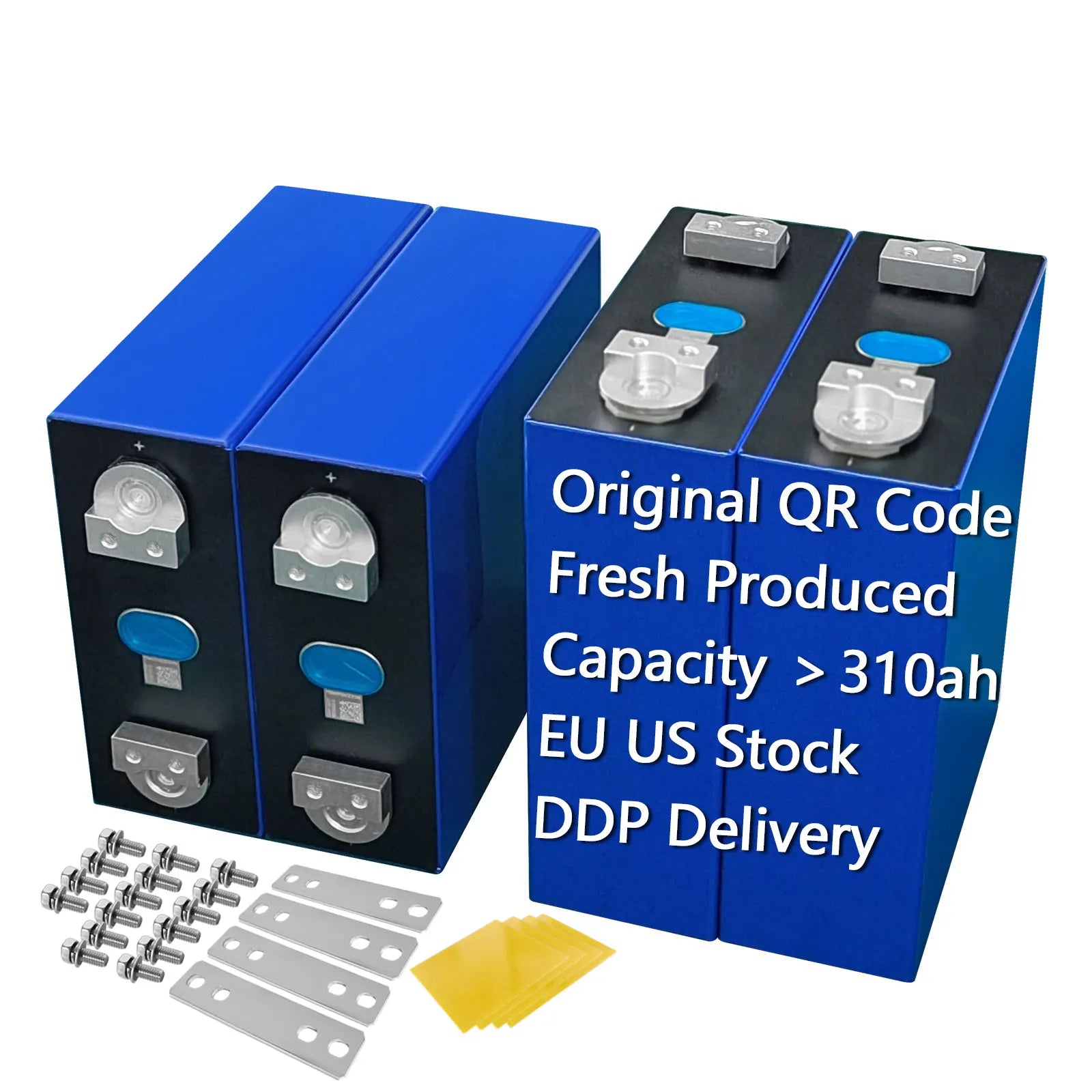 3.2V LiFePO4 Prismatic Lithium Ion Battery Cell 8000+ Cycle 280Ah Lifepo4 Akku for Solar Storage 302Ah 304Ah 306Ah 314Ah Battery