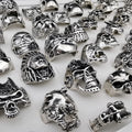 Wholesale Alloy Ghost Europe and America Skull Ring for Women Men