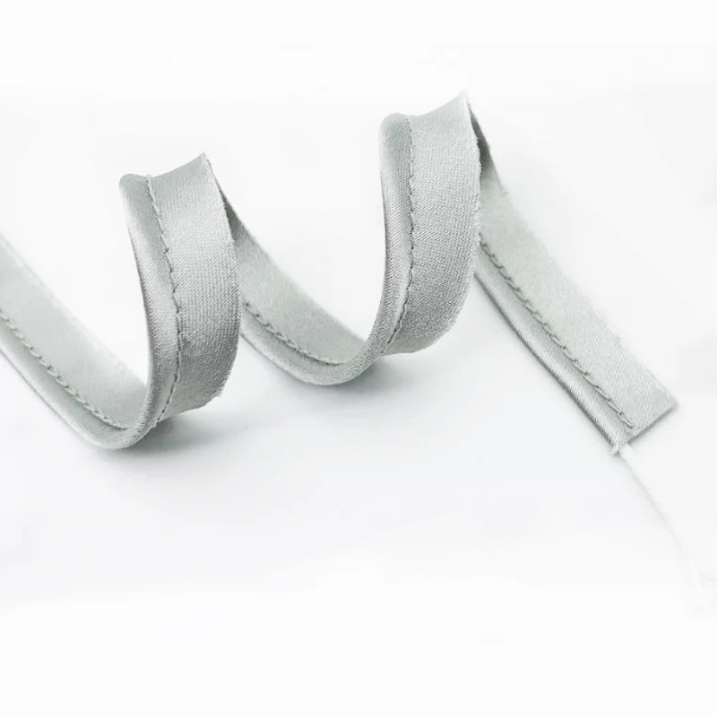 Eco-friendly 10mm Satin Cord Piping Rope Tape Polyester for Bags and Garments Home Sewing Coated Finish