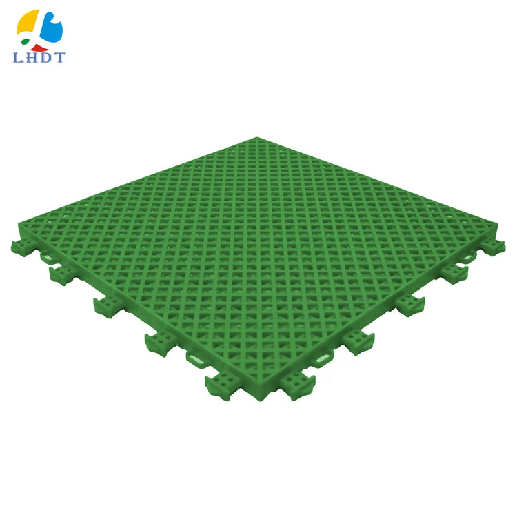 LHDT Interlocking Plastic Floor Tiles - Durable Non-slip Floor Tiles for Sports Courts