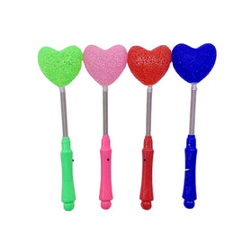 LED Glow Stick Medium Size Heart Shaped Particle Flash Light Stick Wand Bar Concert Party